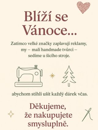 🎄✨ Blíží se Vánoce… a zatímco velké značky zaplavují internet reklamami, malí tvůrci tvoří srdcem. Bez obrovských...